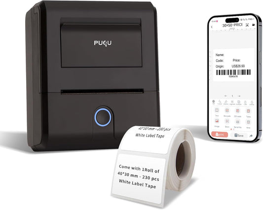 Portable Bluetooth Label Maker - Easy Printing for Small Biz!