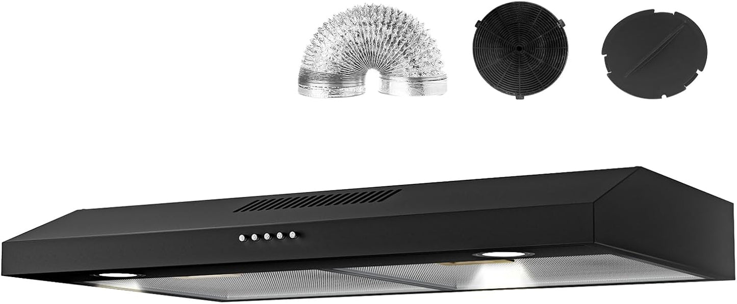 30 Inch Under Cabinet Range Hood with Powerful Suction & Style