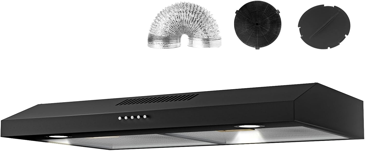 30 Inch Under Cabinet Range Hood with Powerful Suction & Style