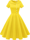 1950s Vintage Audrey Hepburn Style Cocktail Swing Dress - Classic