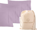 1000 TC Lavender Standard Pillowcases Set of 4 - Silky Hotel-Like