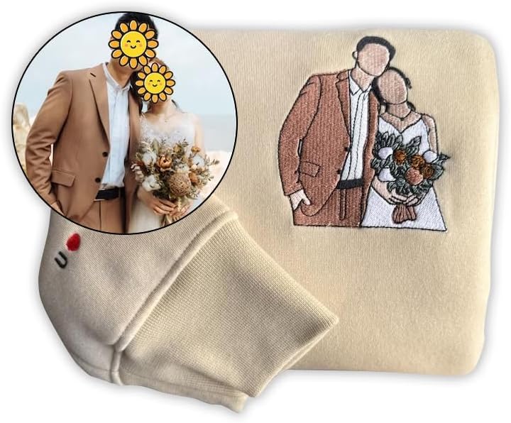 Personalized Photo Embroidered Sweatshirts - Your Design, Your Style!