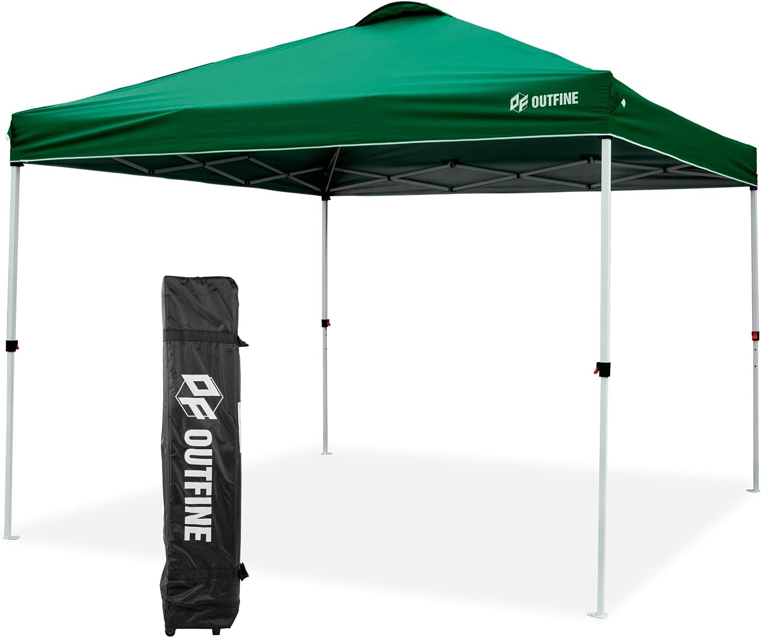 OUTFINE 10x10 Pop-up Canopy Tent with Wheeled Bag and Sandbags
