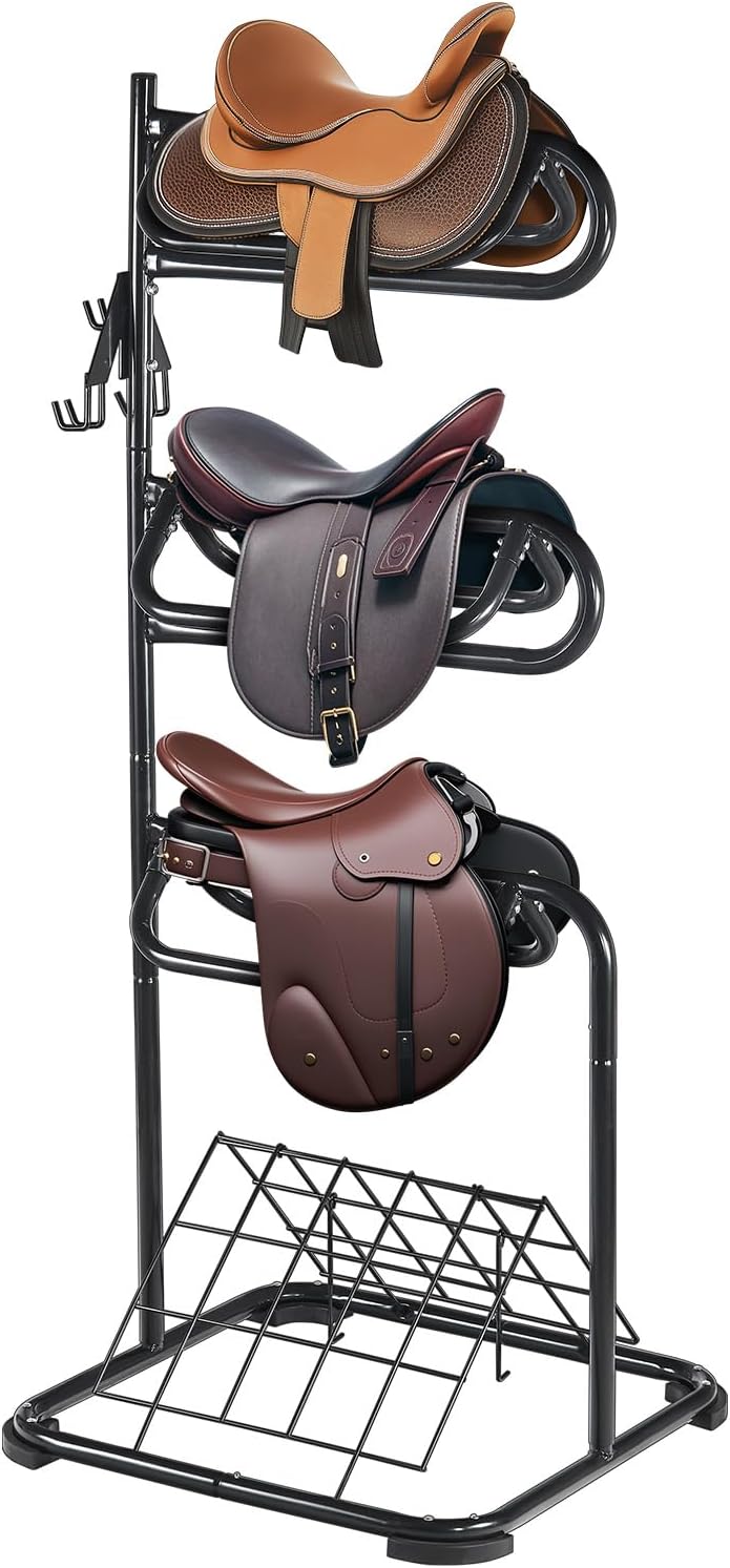 VEVOR 3-Tier Saddle Stand for Ultimate Tack Room Organization