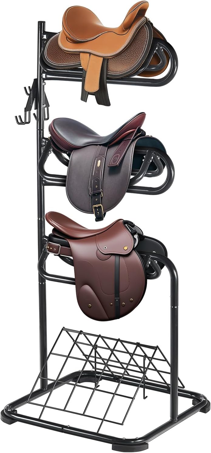 VEVOR Freestanding Saddle Stand for Tack Room Organization