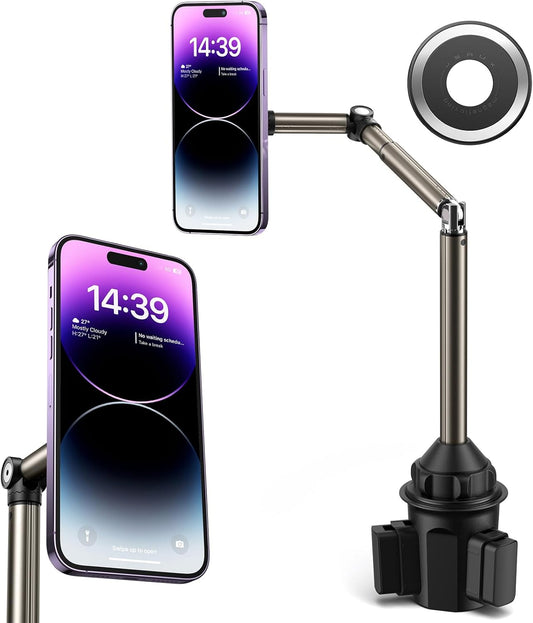 Magnetic Cup Phone Holder for Secure Driving