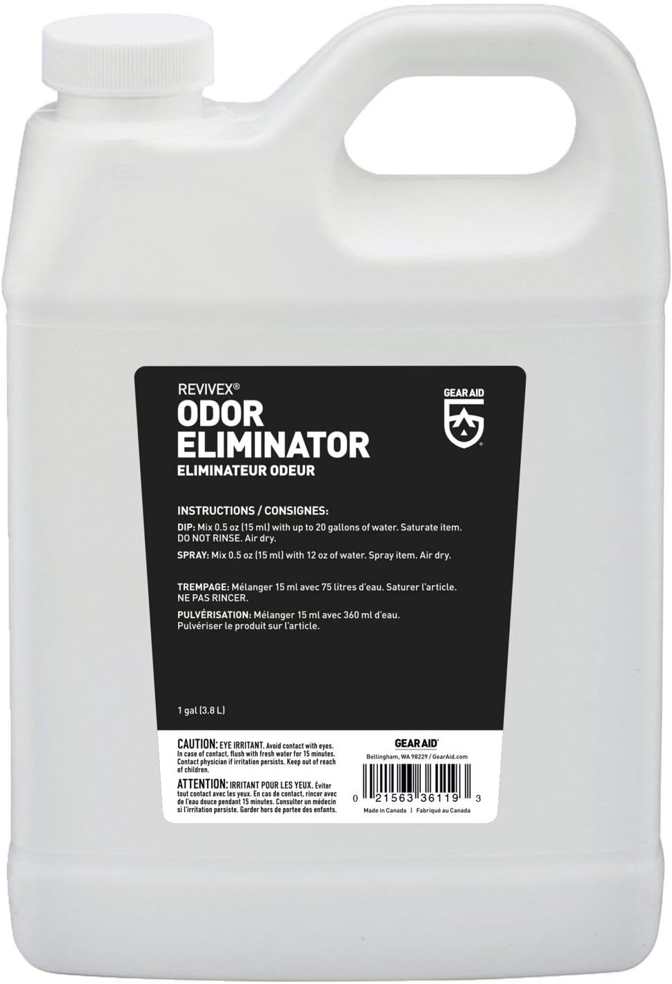 GEAR AID Odor Eliminator, All-Natural Formula, 1 Gallon