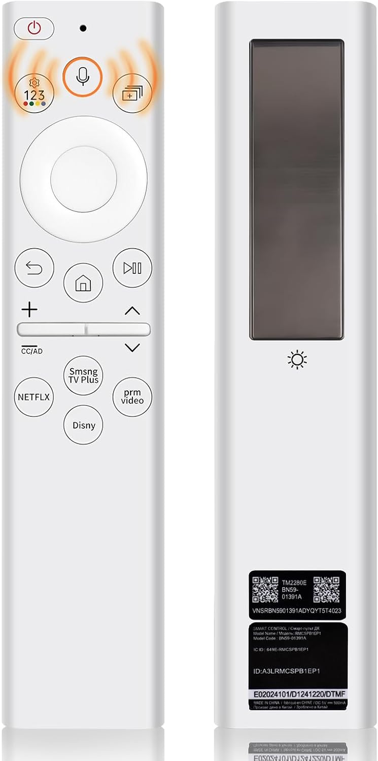Solar Voice Remote for Samsung TVs: Voice Search & Solar Charging