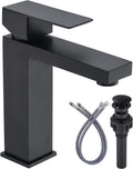 Black Bathroom Faucet ARCORA Matte Black Single Hole Faucet - Modern