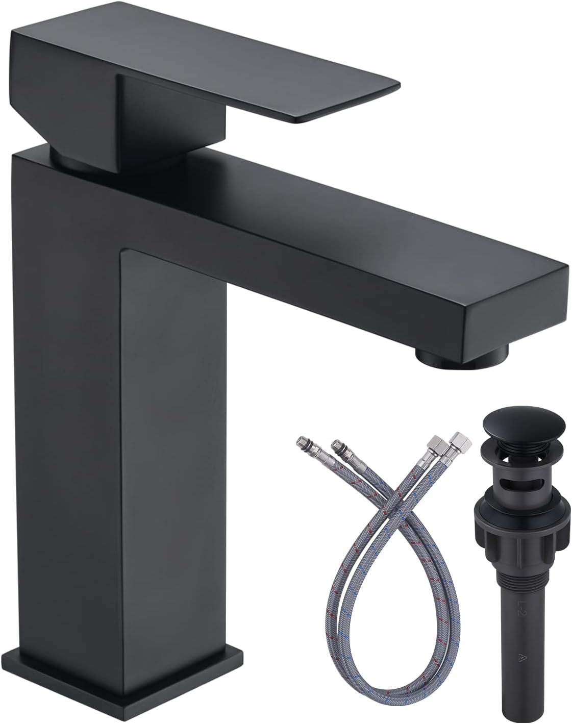 Modern Matte Black Bathroom Faucet for Stylish Sink Design