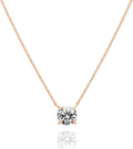 14K Gold Plated Crystal Pendant Choker Necklace for Women