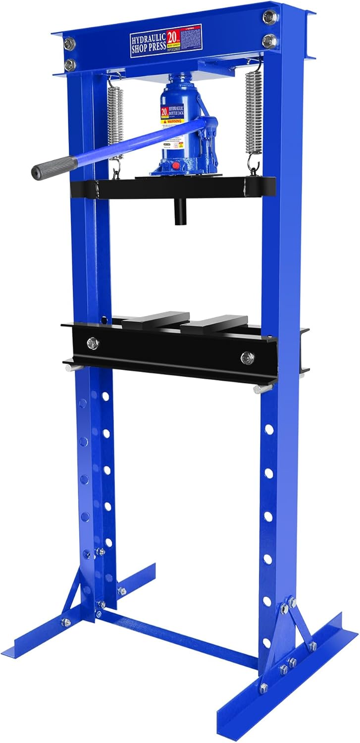20 Ton Hydraulic Shop Press for Metal Bending and Straightening
