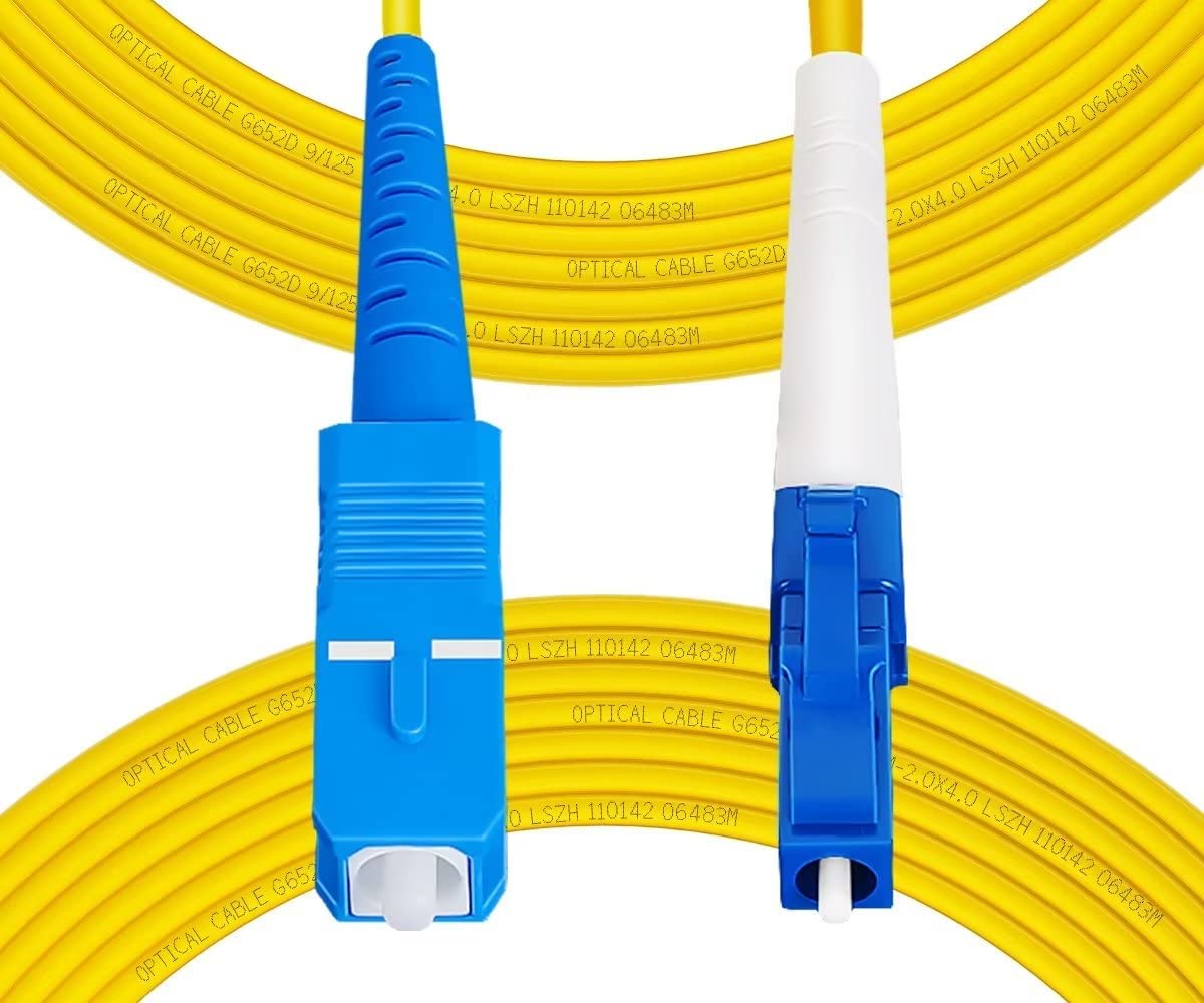 Fibergaga 0.5M OS2 SC to LC Fiber Patch Cable for High-Speed Use