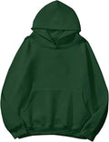 Women Solid Fleece Letter Hoodie Sweatshirt - Oversized Baggy Fit