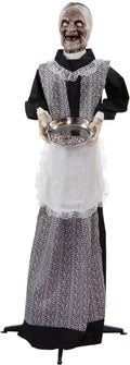 Haunted Hill Farm Life-Size Halloween Animatronic Zombie Maid