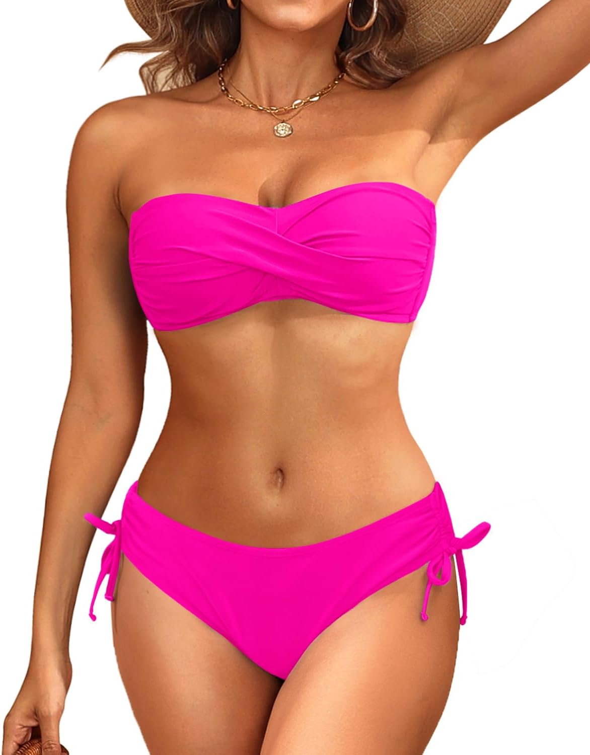 Women's Strapless Bandeau Bikini Set for Summer Fun and Style