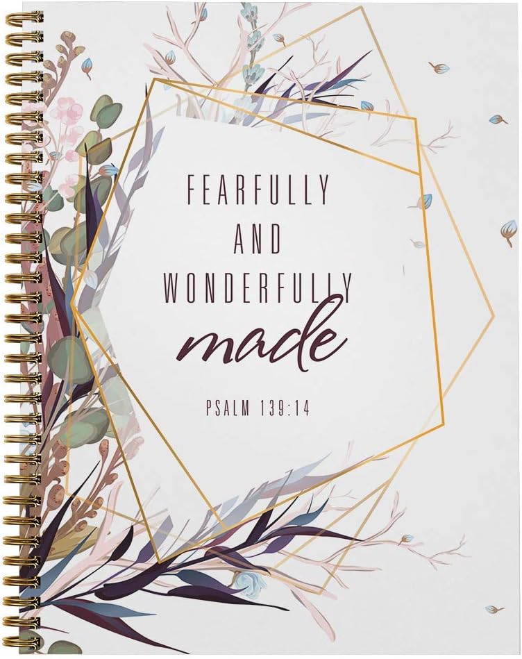 Made in USA Spiral Notebook 120 Pages Gold Spiral