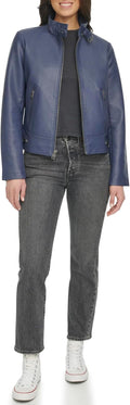Levi's Women's Faux Leather Racer Jacket for a Trendy Look