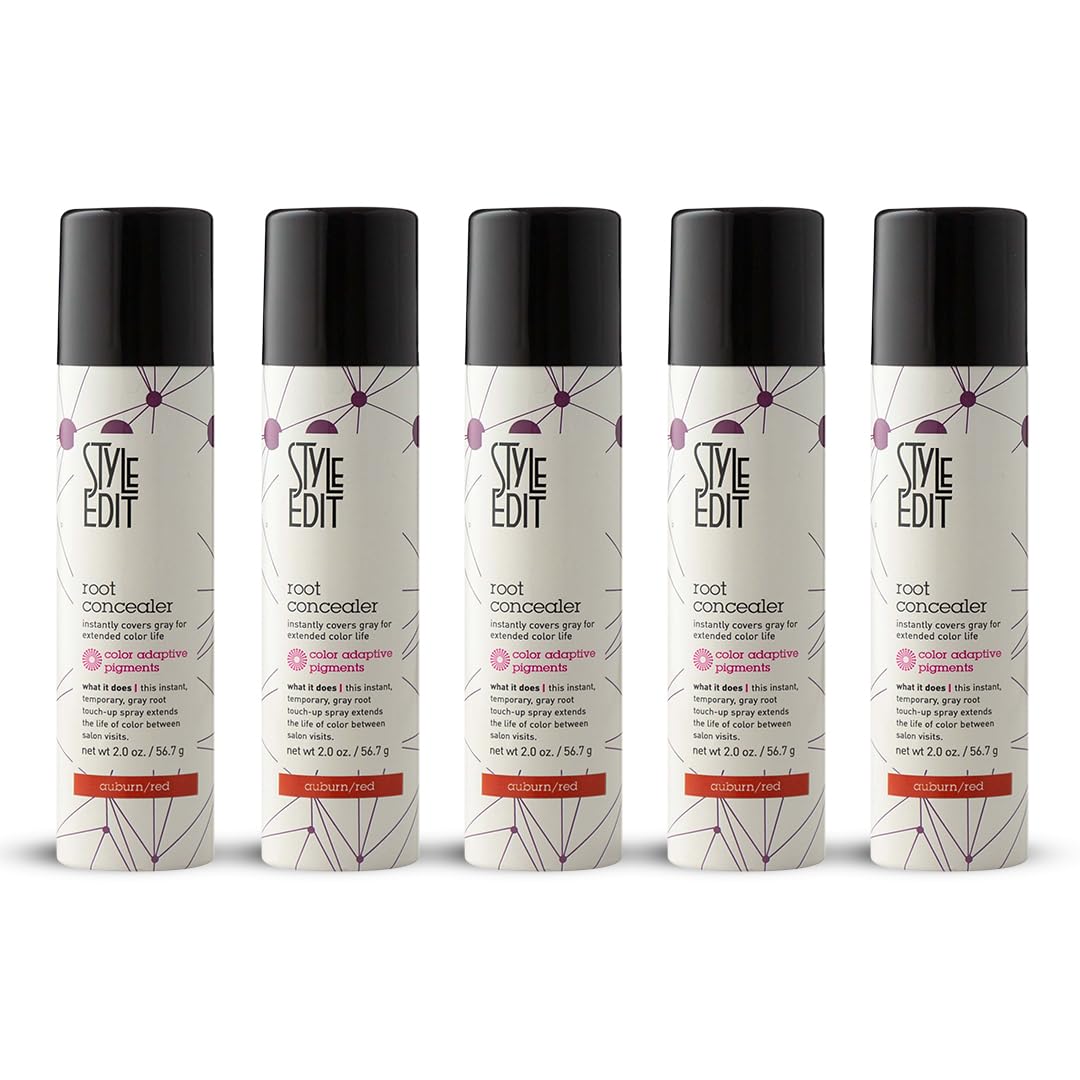 Style Edit Auburn Red Root Concealer Spray for Instant Grey Coverage