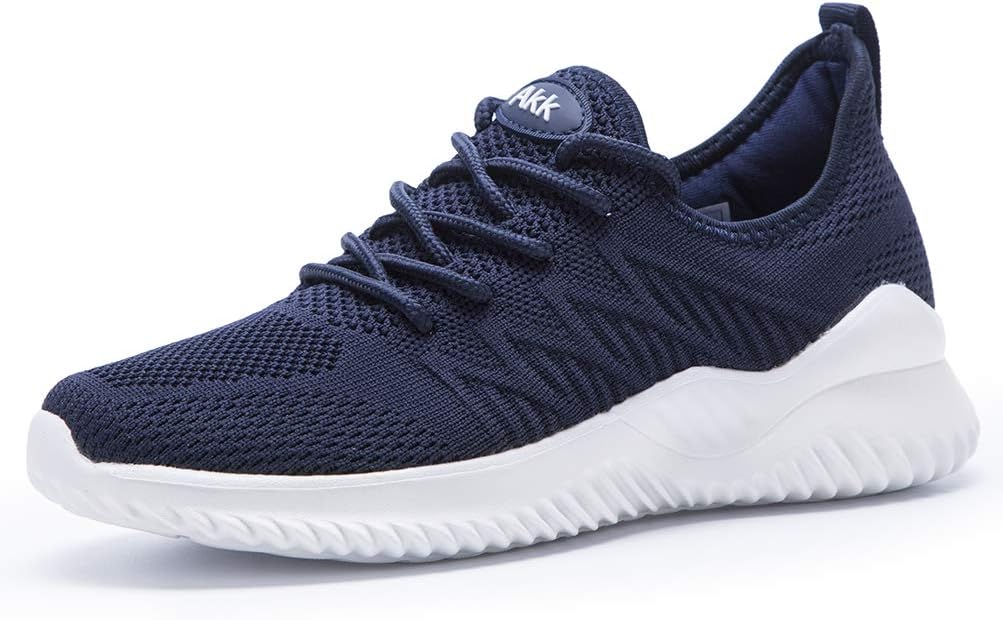 Womens Walking Tennis Shoes - Lightweight Slip On Sneakers