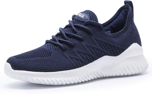 Womens Walking Tennis Shoes - Lightweight Slip On Sneakers
