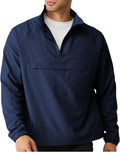 SEGANUP Men's Lightweight Quarter Zip Pullover Windbreaker Jewelry