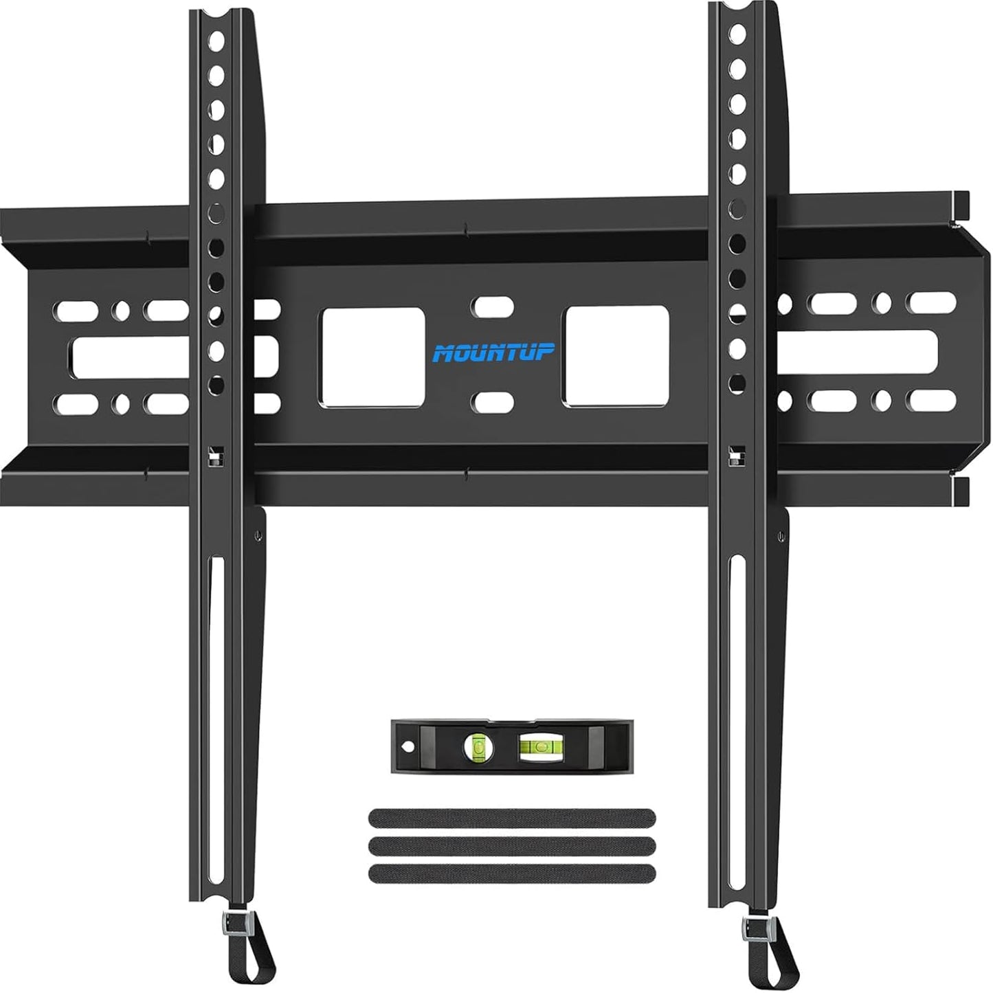 Space-Saving Fixed TV Wall Mount for 26-55 TVs, Quick Release Lock, VESA 400x400, 99 lbs Capacity - Fits 12-16 Studs MU0013