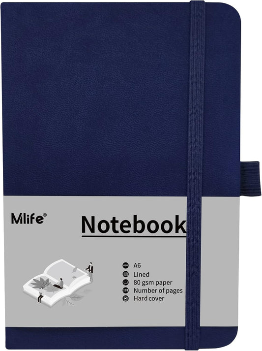Lined Mini Journal Notebook with Pen Holder Mlife
