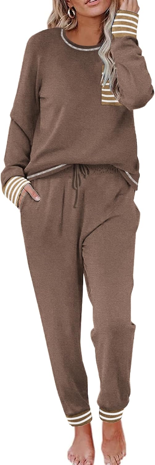 Ekouaer Pajamas Women's Long Sleeve Pj Set for Ultimate Comfort