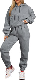 Herseas Womens 2 Piece Sweat Set - Cozy Fleece Lounge Suit