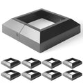 4x4 Aluminum Deck Post Base Cover - Split Post Skirt, 8 pcs