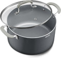 12 Quart Pot with Lid Ceramic Nonstick Stock Pot - Large Induction