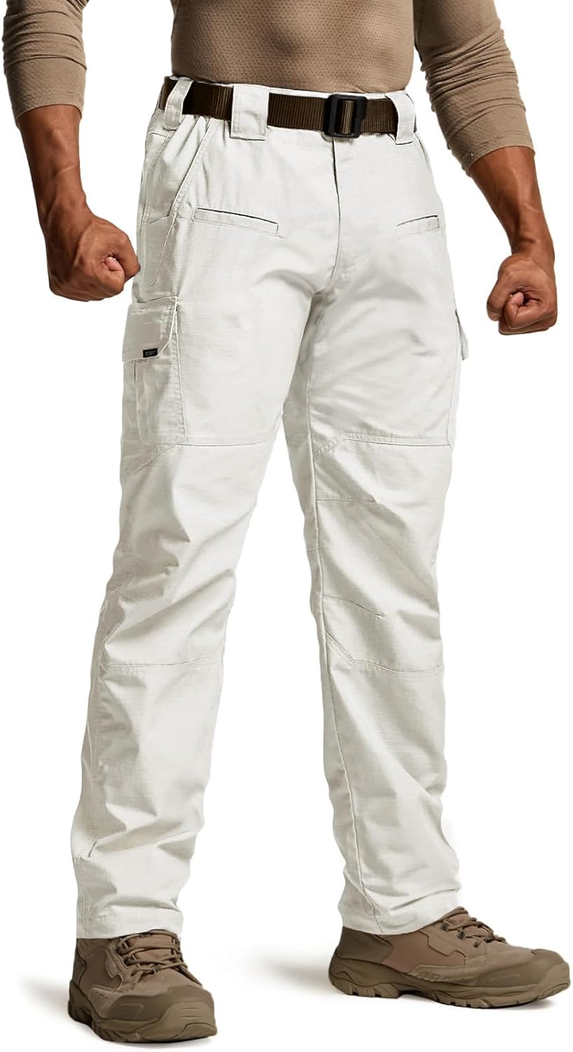 CQR Men's Tactical Pants: Lightweight Water Resistant Cargo Pants