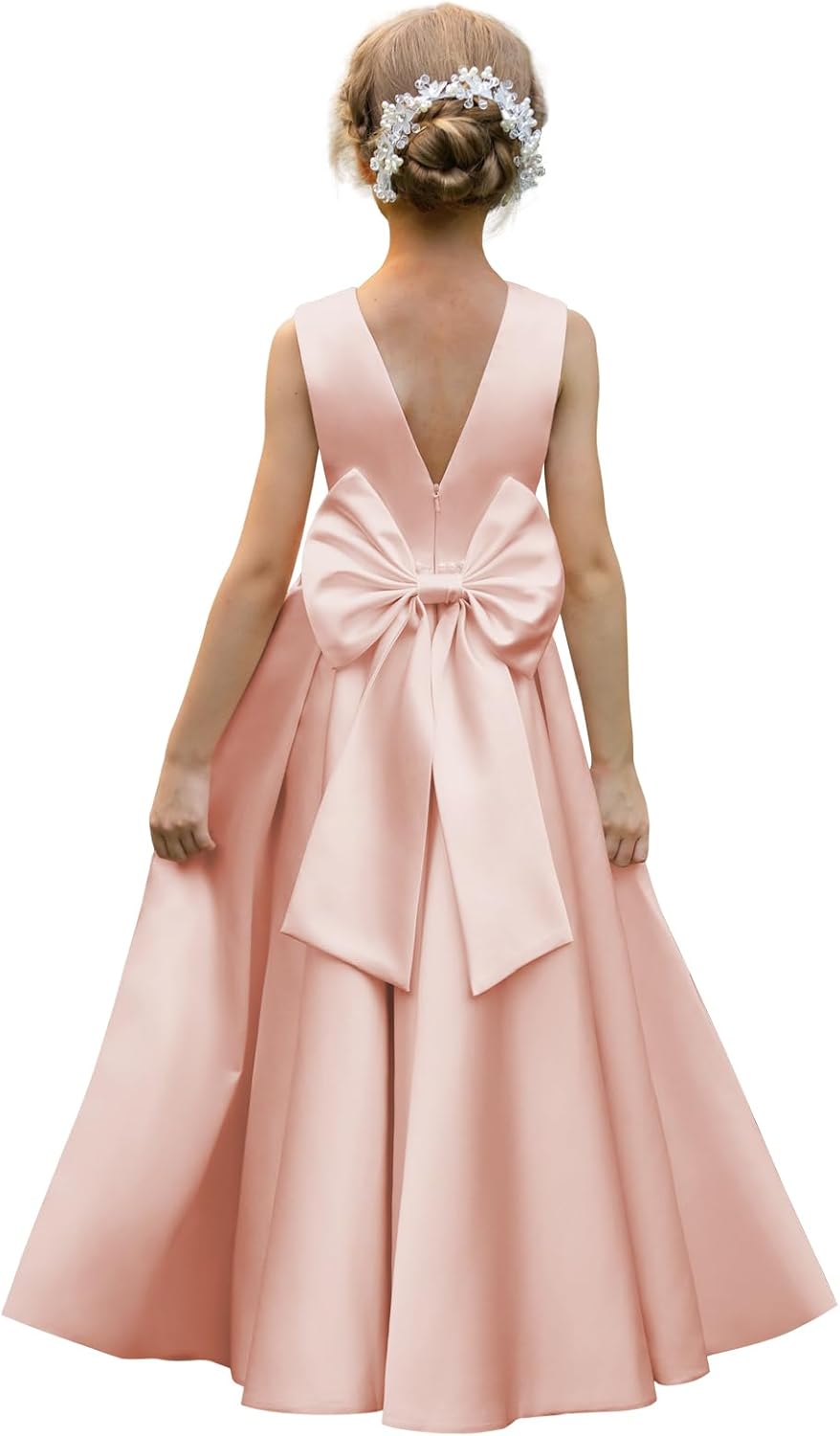 Elegant Satin Flower Girl Dresses for Weddings and Events