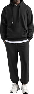 Men's 2 Piece Tracksuit Hooded Sweatsuit - Casual Athletic Set