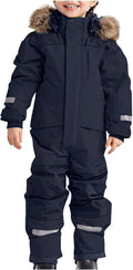 Snow Suit for Kids One Piece Snowsuit - Waterproof Warm Protection fur