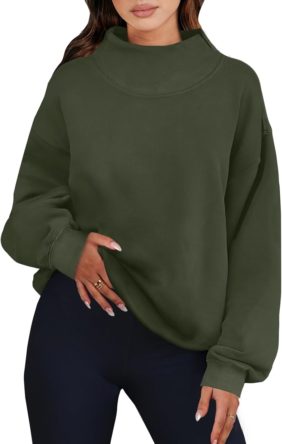 Oversized Turtleneck Sweatshirts for Women - Fall Fashion 2025