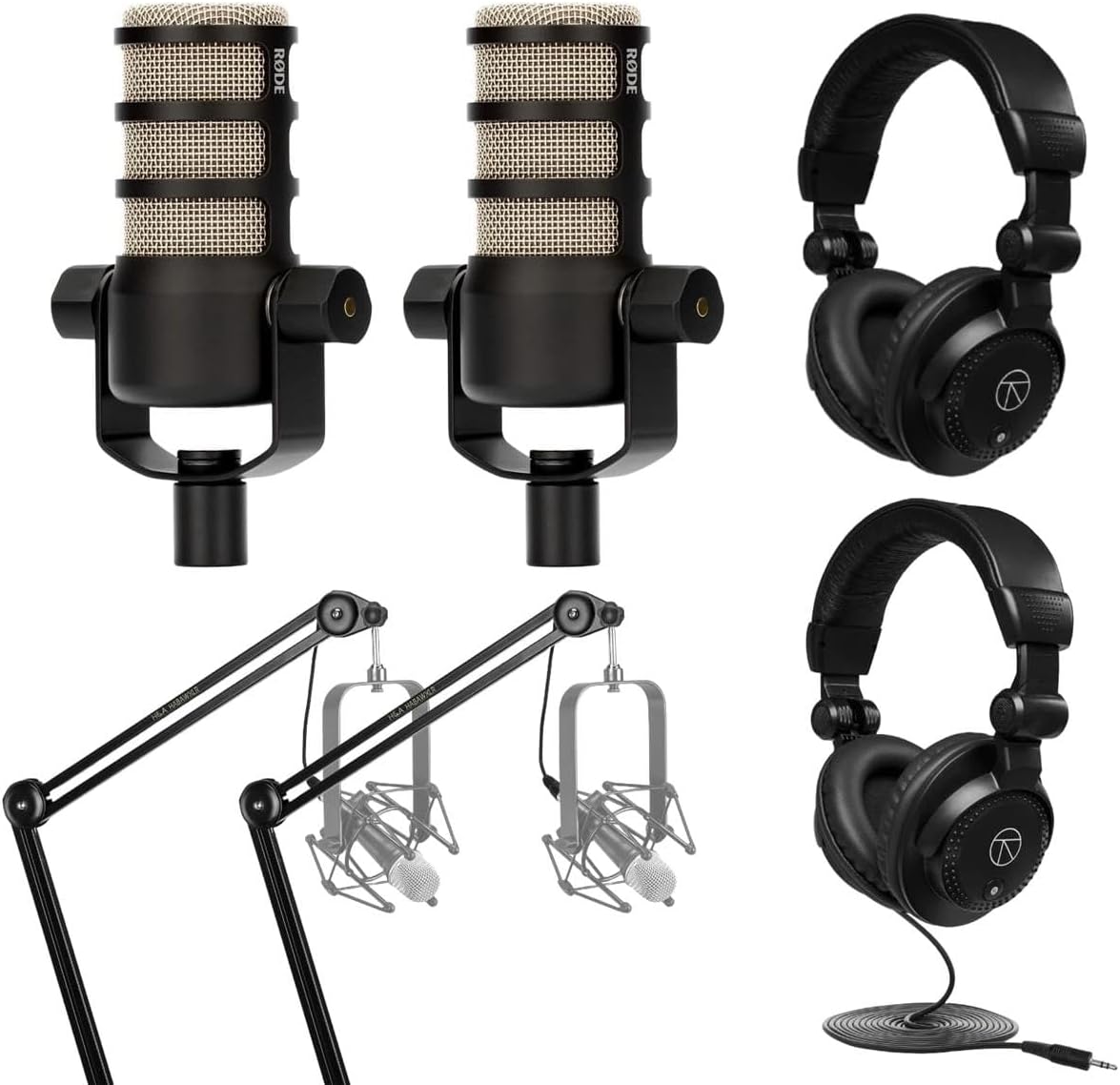 Rode PodMic Dynamic Podcasting Microphones Bundle for Creators