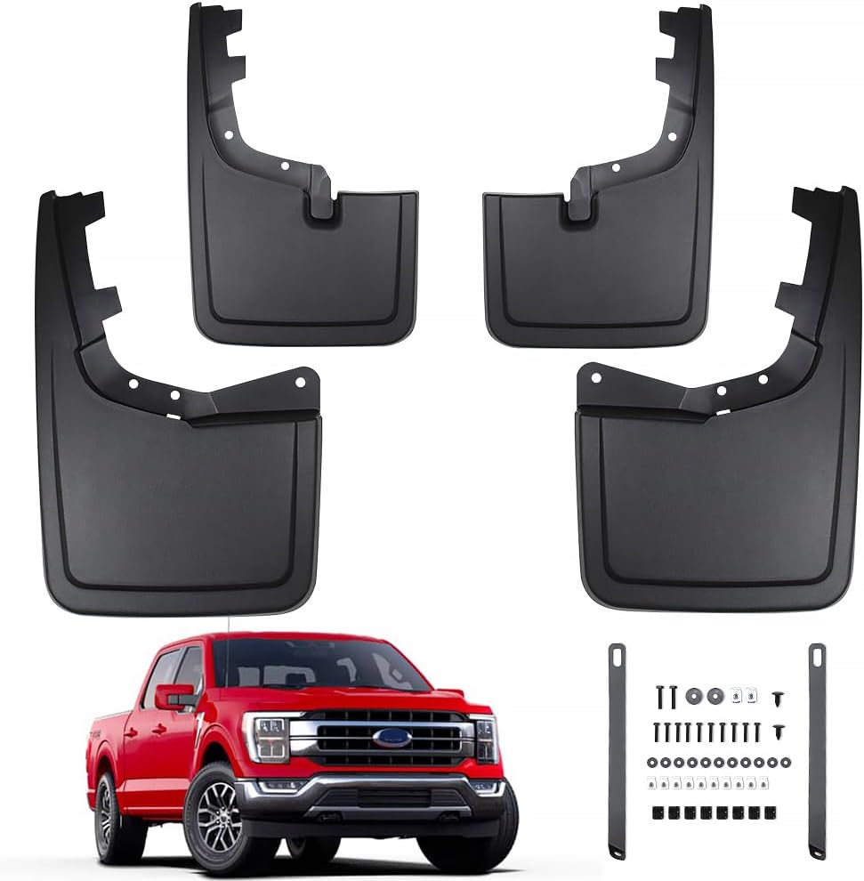 Peleus Mud Flaps for Ford F150 2021-2025 - No Drill Installation