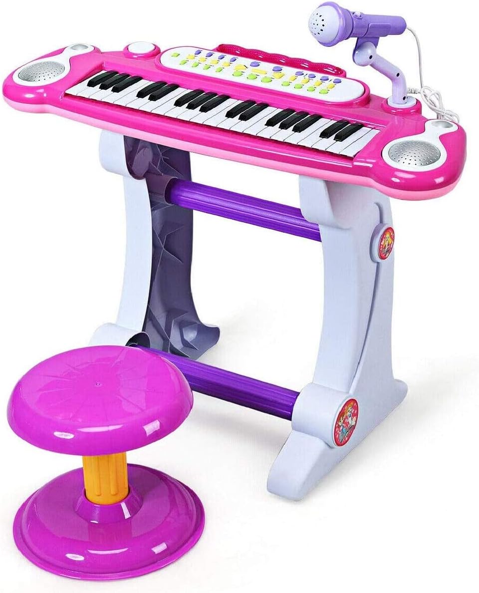 Costzon Kids Piano w/Microphone & Lights
