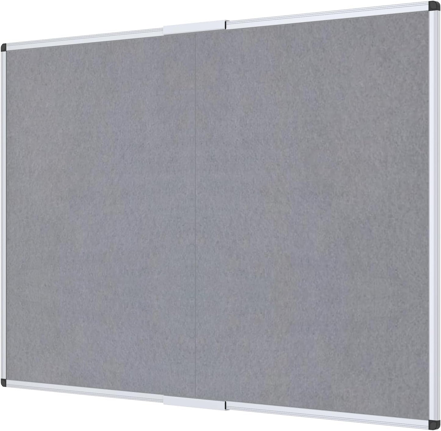 VIZ-PRO Large Fabric Bulletin Board for Home and Office Use