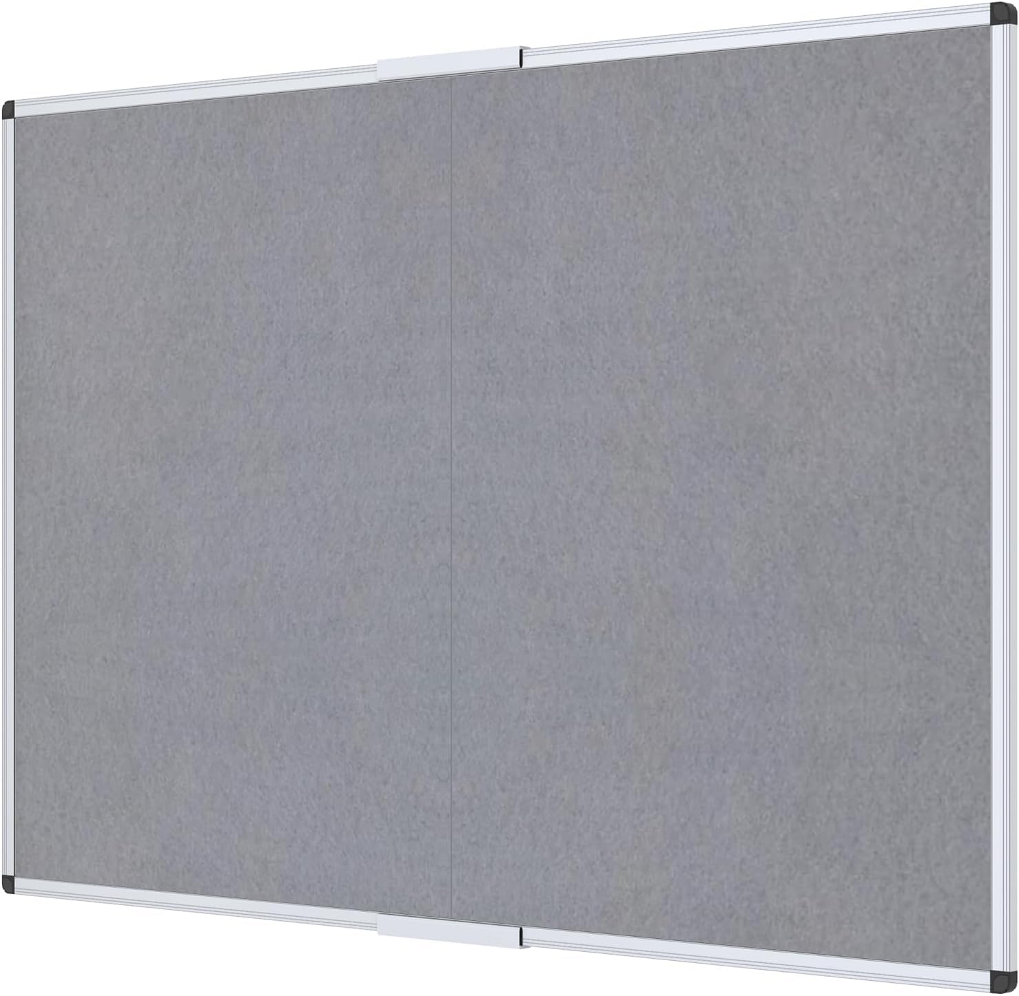 VIZ-PRO Large Fabric Bulletin Board for Home and Office Use