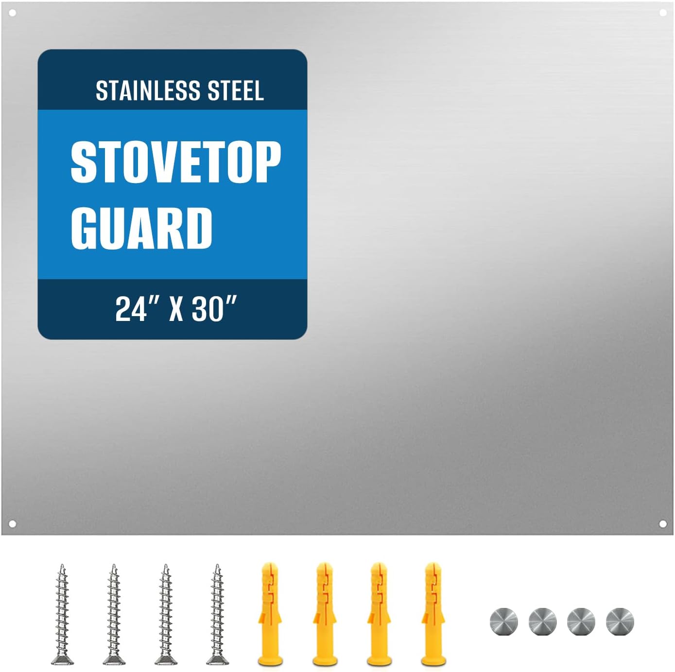 24 By 30 Stainless Steel Stove Backsplash for Modern Kitchens