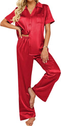 Ekouaer Silk Pajamas for Womens Set 2 Piece Satin Pjs - Soft Sets