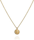 Annika Bella Medallion Choker Necklace 15-17 in - Minimalist Charm