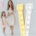 Pooqla 4 FT Marquee Light Up Letter V - Giant LED Party Decor