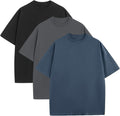 Mens Oversized T-Shirts Fashion Loose Fit Crewneck Tshirt is