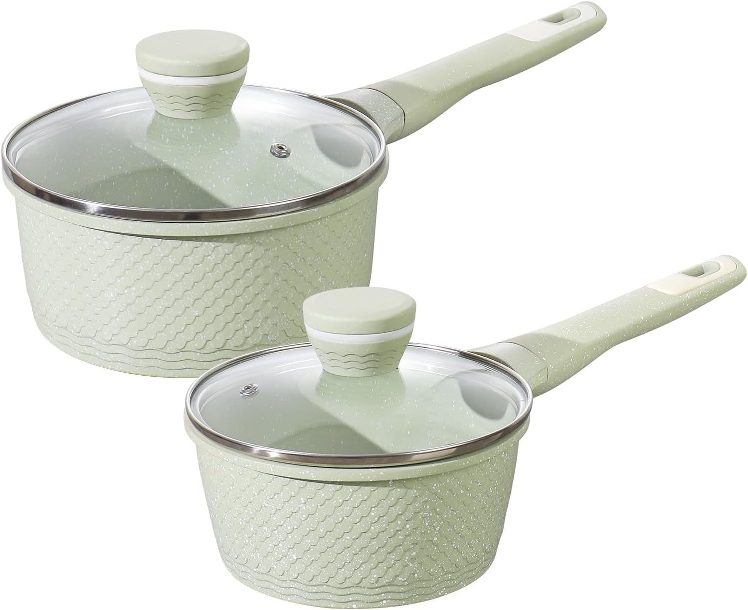 Non-Stick Sauce Pan Set 4 Pcs for Effortless Cooking and Cleaning