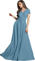 Flowy Cap Sleeve Gown for Women by KOH KOH for Glamorous Nights