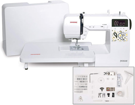 Janome JW8100: 100 Stitches & 22 Accessories